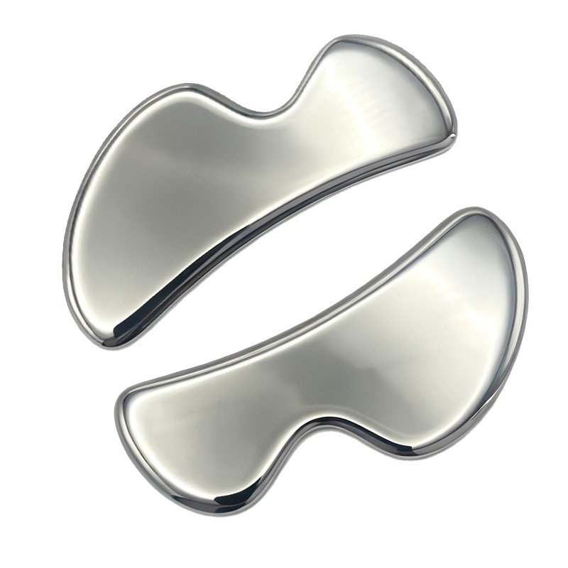 B-Shape Stainless Steel Fascia Tool IASTM Facial & Body Gua Sha