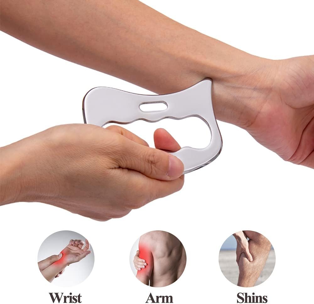 5-Piece Stainless Steel Fascia Scraper Gua Sha Set for Body detail image 6