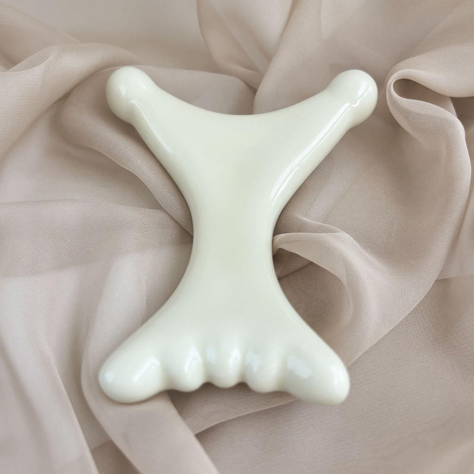 GSK08 Ceramic Butterfly Gua Sha Board view 5