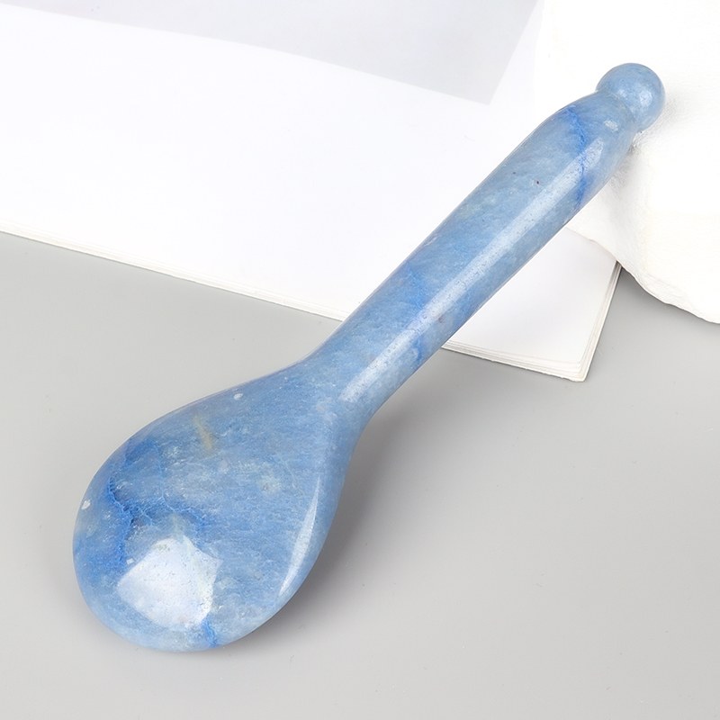 Blue sodalite spoon gua sha tool