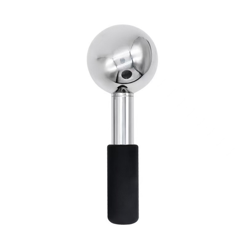 Cryo ice globe with black handle finish