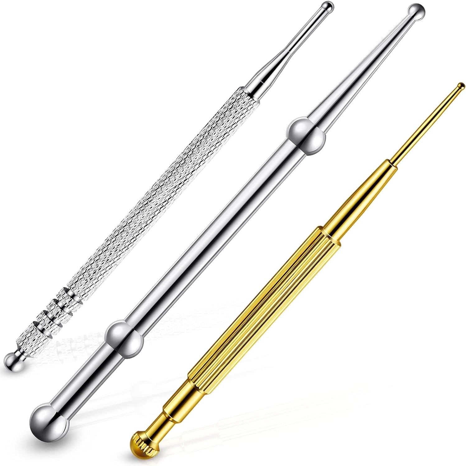 Silver, matte and gold electroplated styles