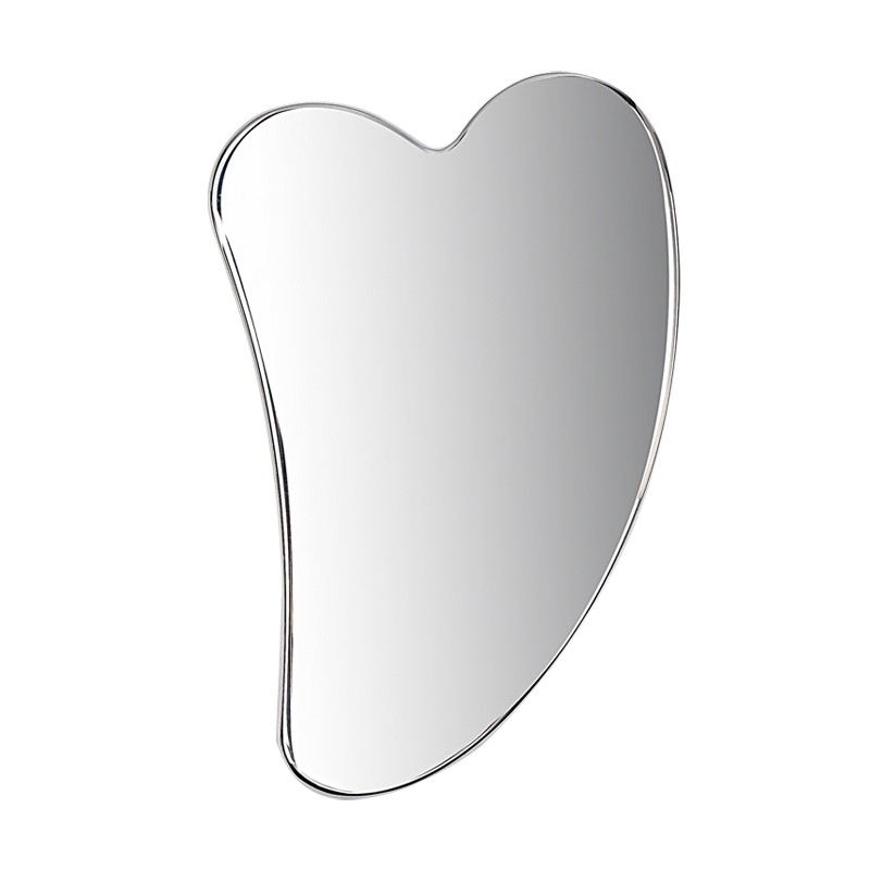 Stainless Steel Rounded Heart Gua Sha Board for Facial Lifting