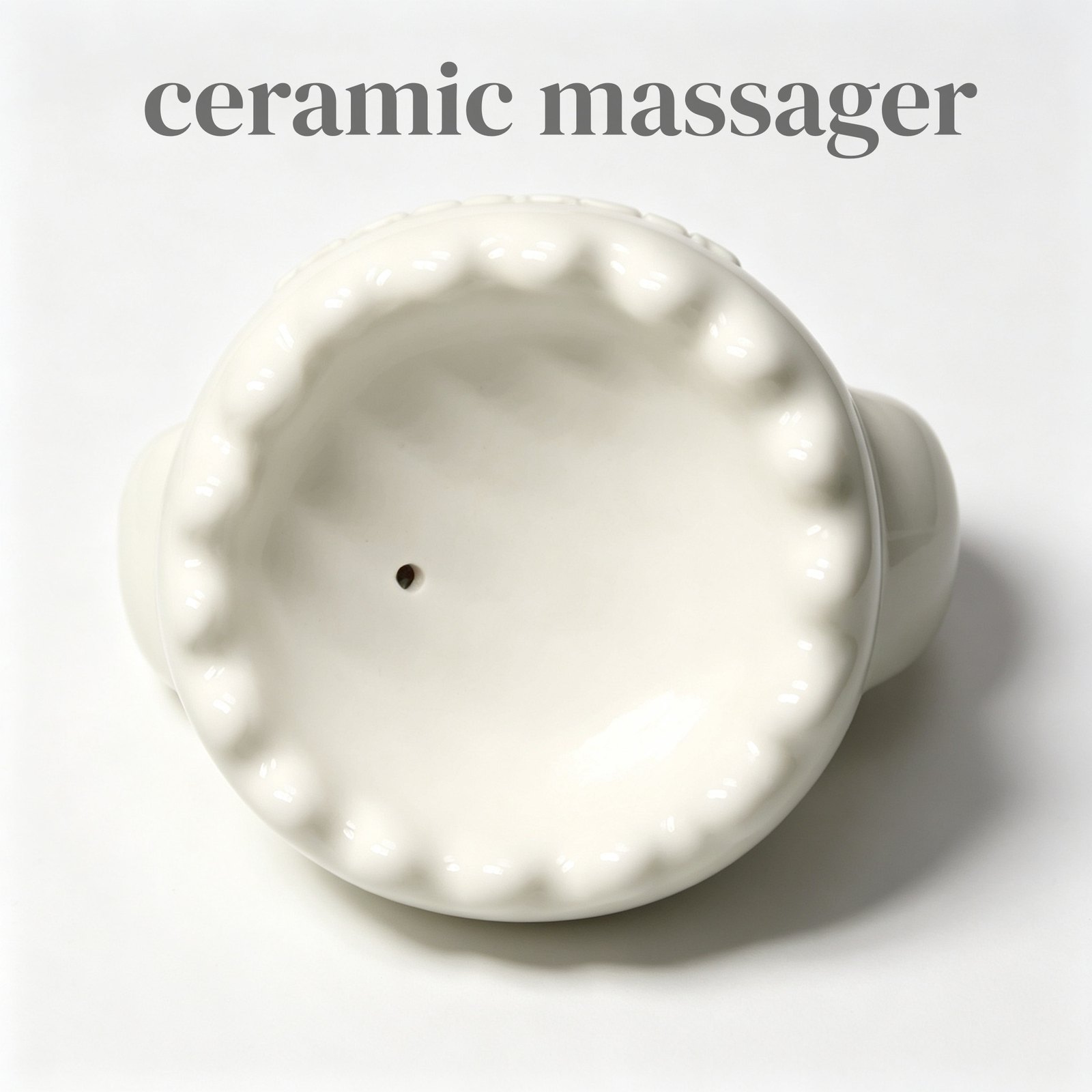 GSK45 Ceramic Heart Frame Wave Handle Massager 8.4 cm view 4