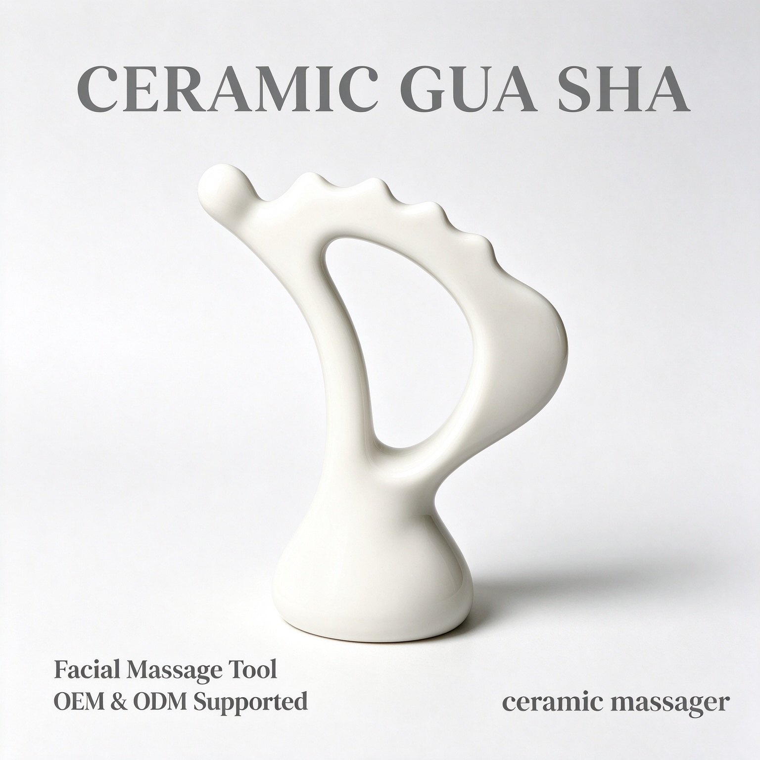 GSK49 Ceramic Mirror Wave Handle Massager 14.6 cm view 5