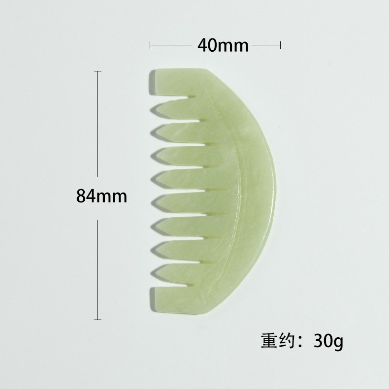 Wave jade comb 40 x 84 mm, about 30 g