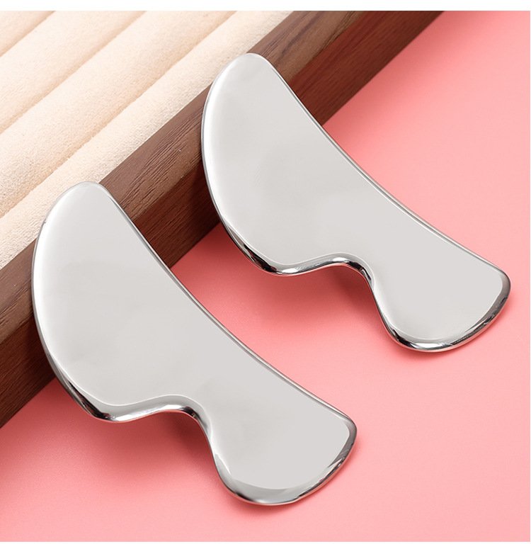 B-Shape Stainless Steel Fascia Tool IASTM Facial & Body Gua detail image 3
