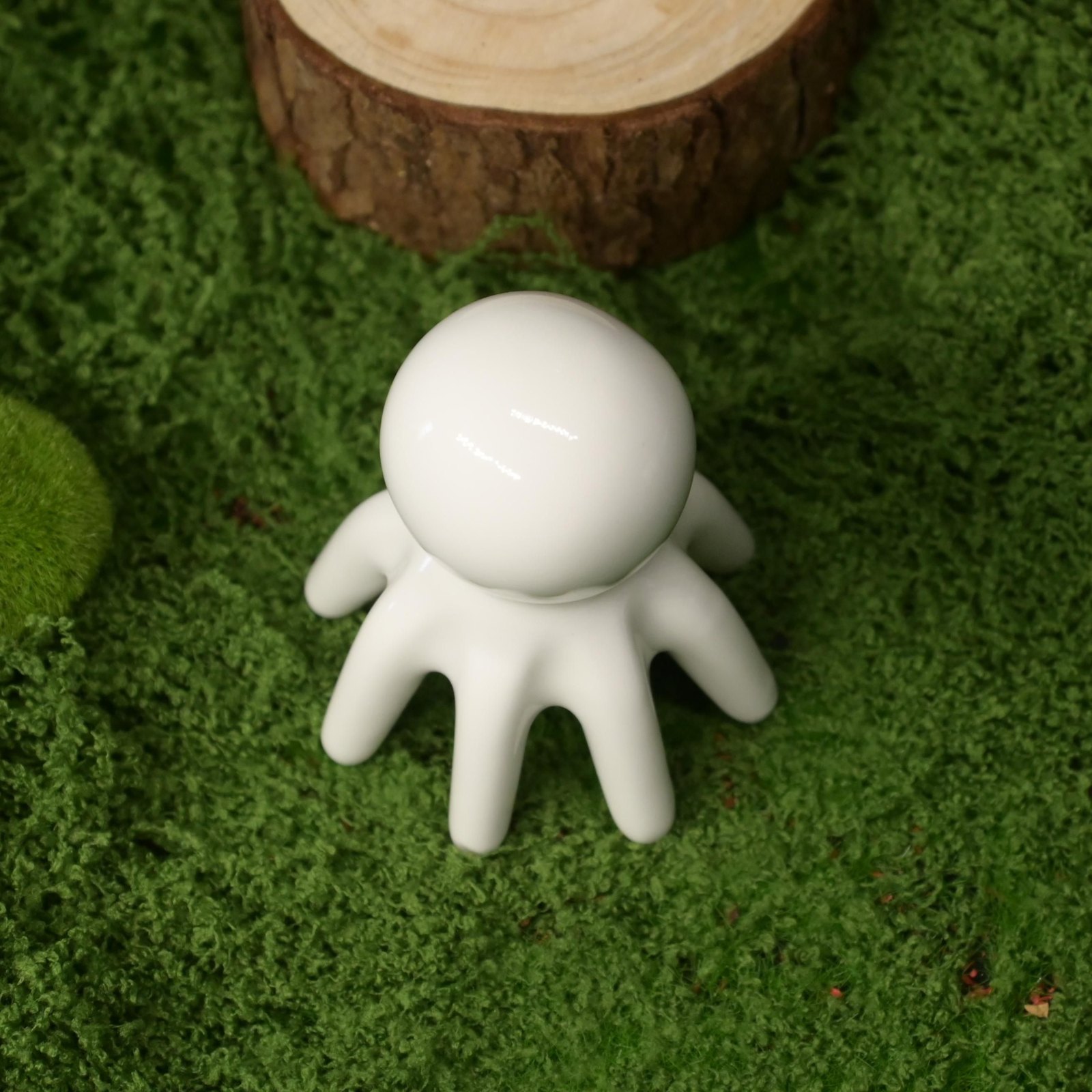 GSK50 Ceramic Octopus Tentacle Massager White 9.4 cm view 5