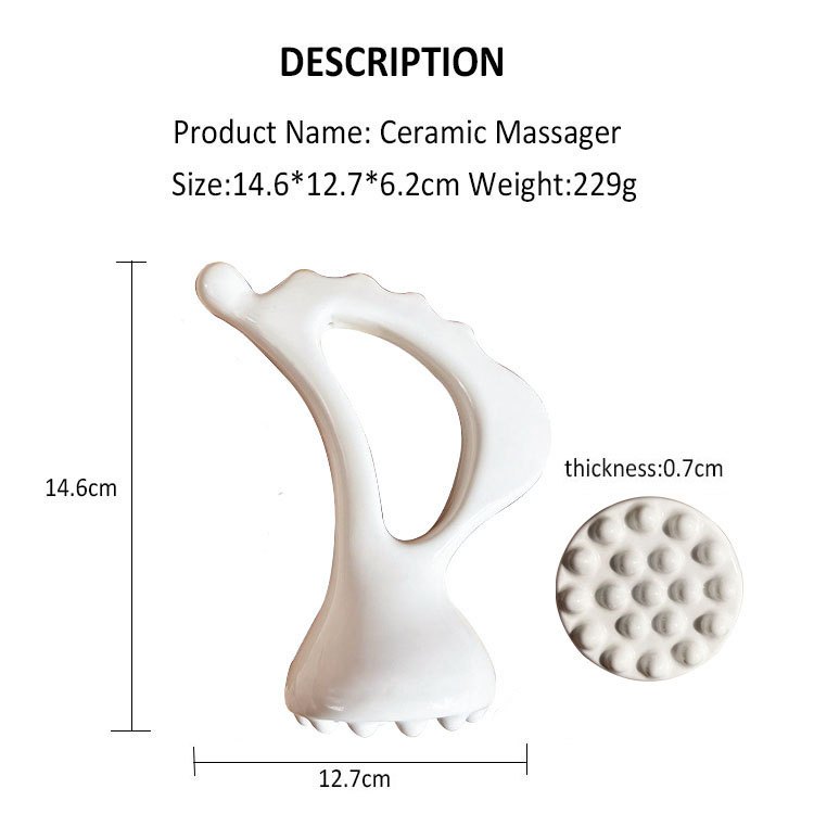 GSK49 Ceramic Mirror Wave Handle Massager 14.6 cm view 6