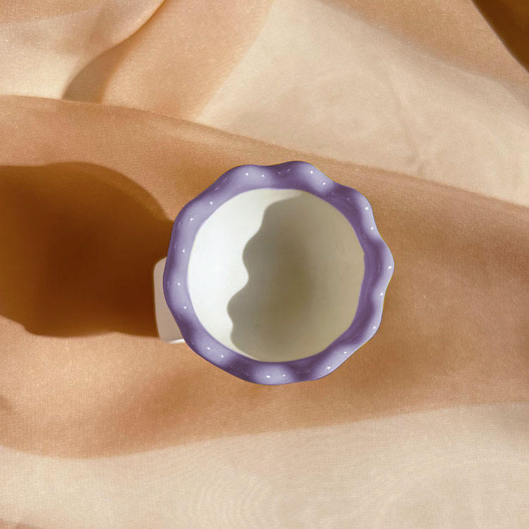 GSK26 Ceramic Kettle Cup Massager White and Yellow view 3