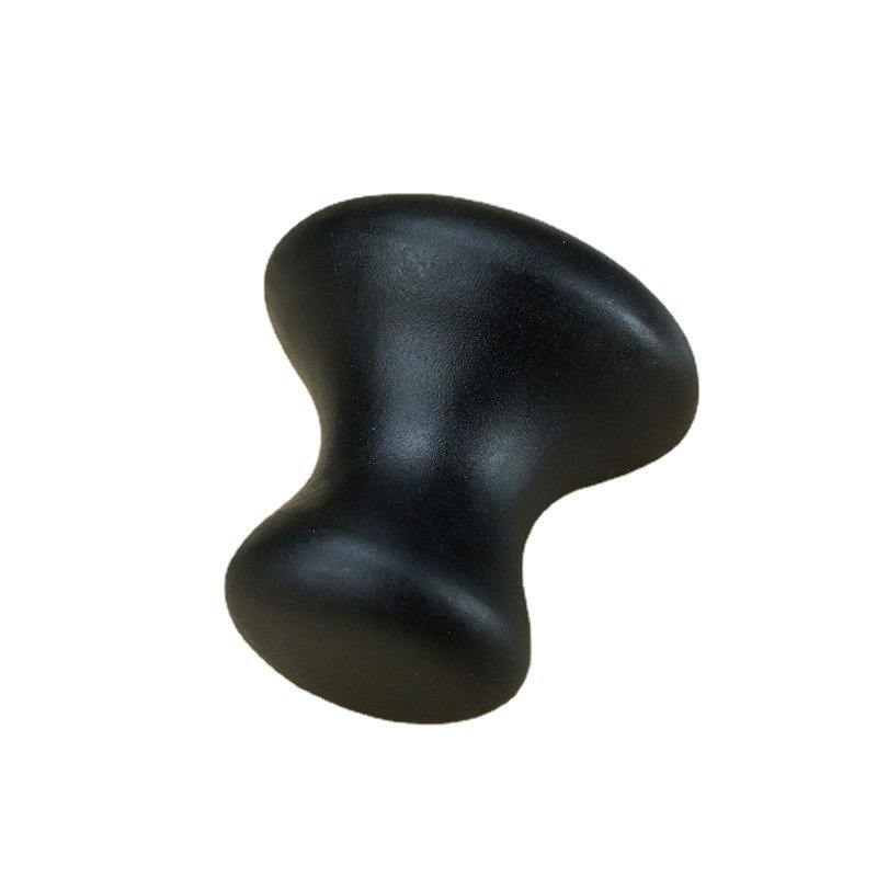 Custom Black Bian Stone Gua Sha Mushroom Massager detail 2