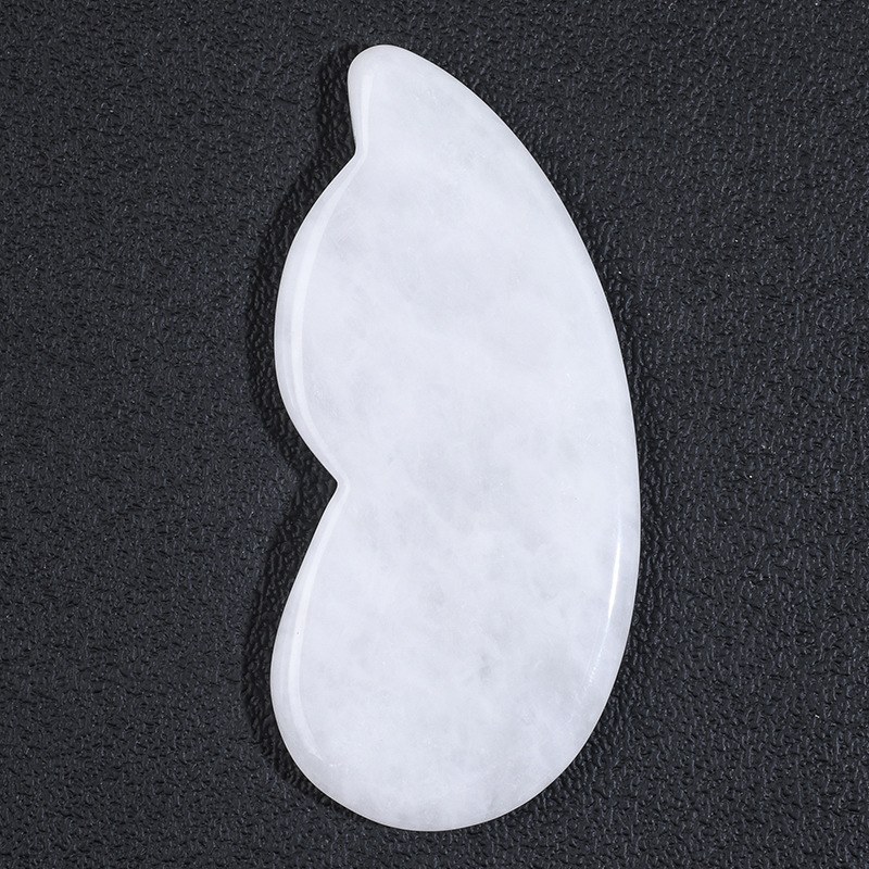 White jade teardrop gua sha board
