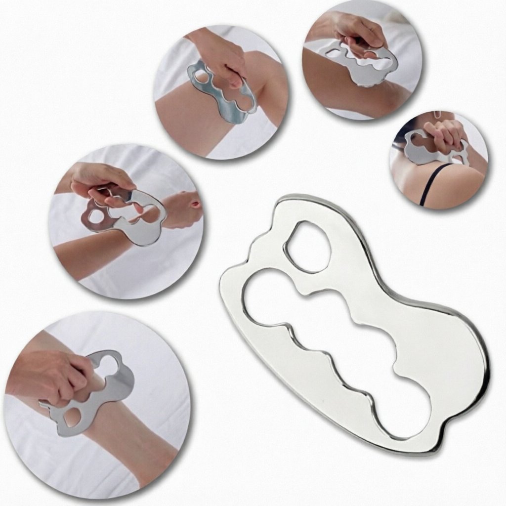 304 Stainless Steel Muscle Fascia Gua Sha IASTM Tool for Soft Tissue Therapy