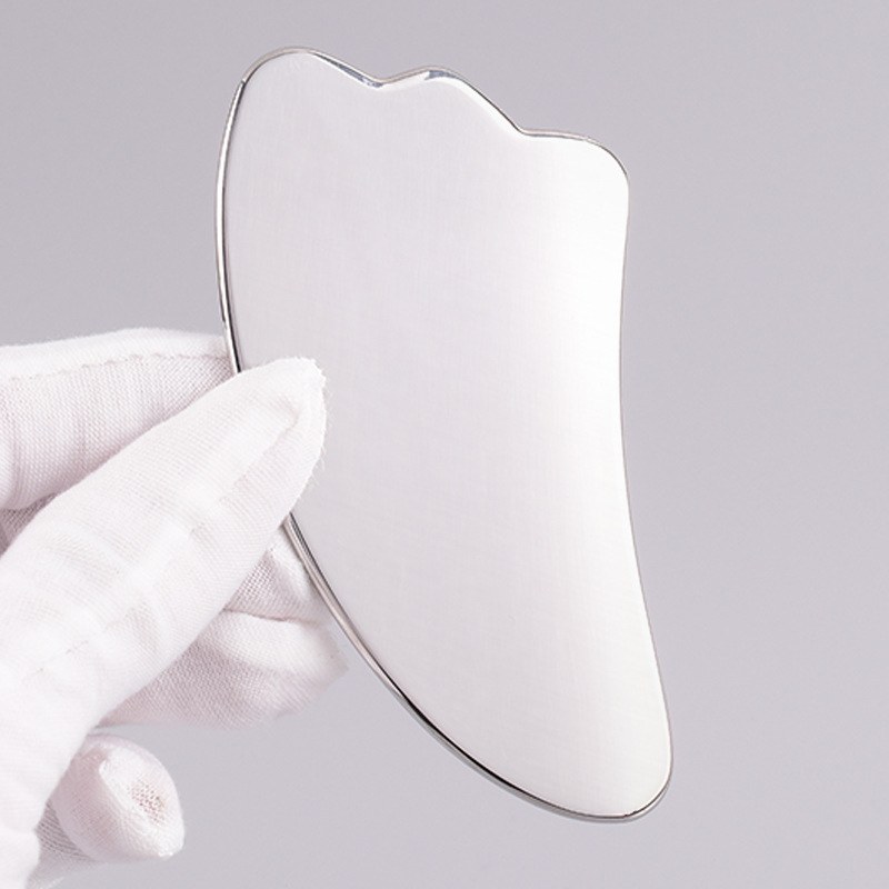 Stainless Steel Drop Gua Sha Board with Comb Edge