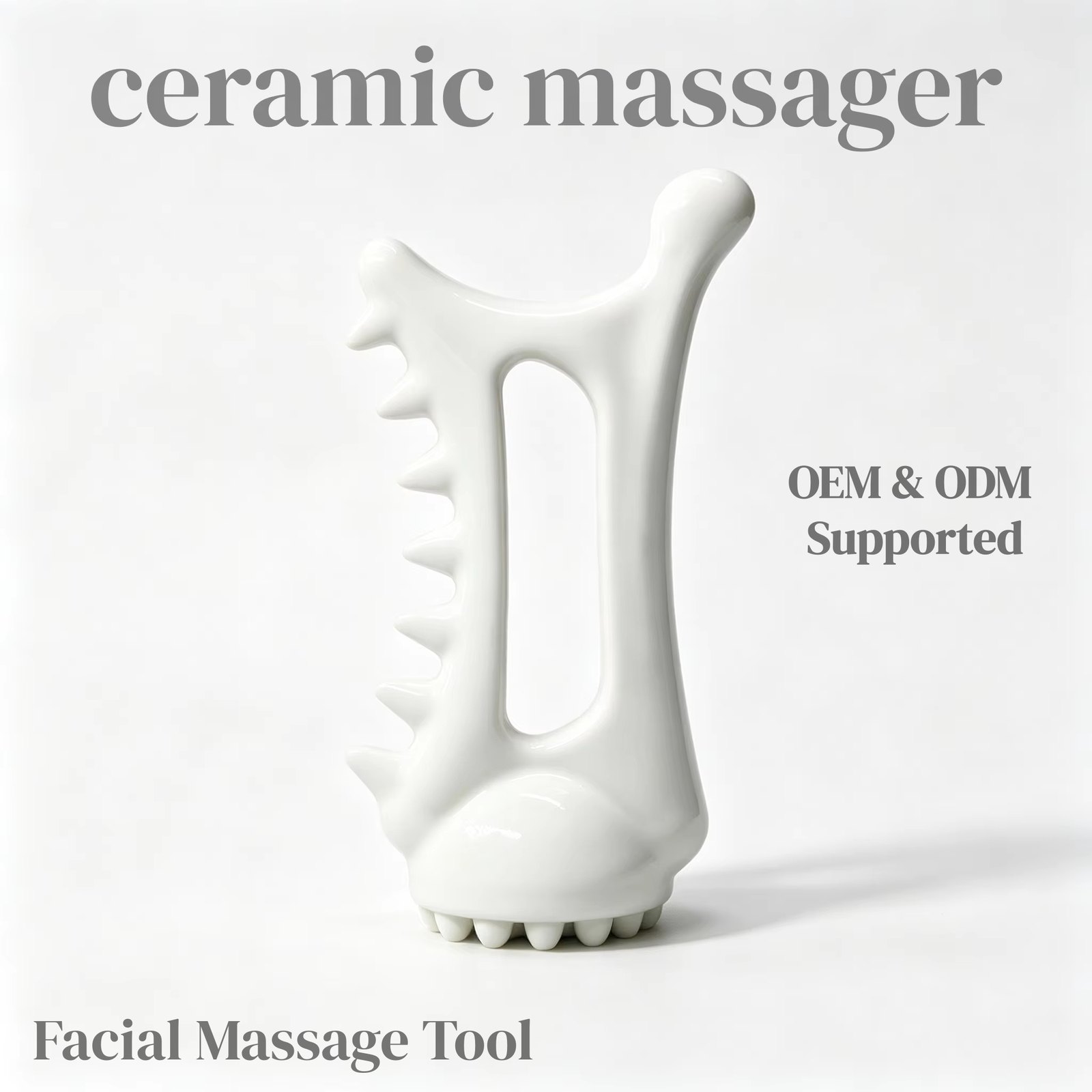 GSK46 Ceramic Sawtooth N-Frame Massager 15 cm view 3