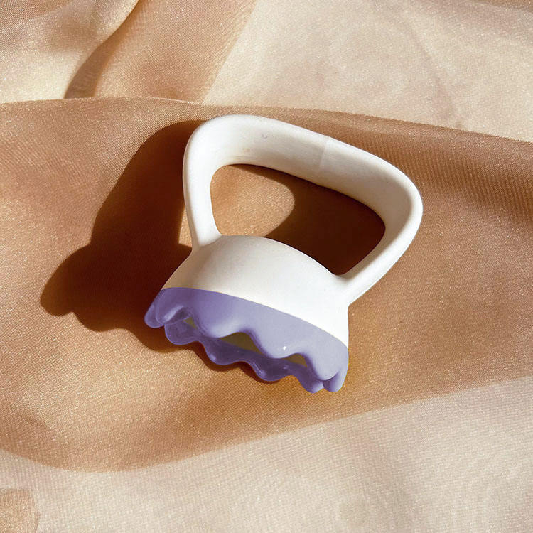 GSK26 Ceramic Kettle Cup Massager White and Yellow view 4