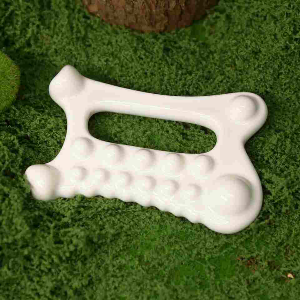 GSK04 Ceramic W-Shape Board with Pearl Massage Dots 11.3 cm view 5