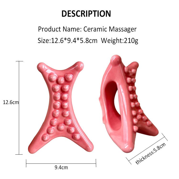 GSK48 Ceramic X-Wing Bubble Massager Pink 12.6 cm view 6