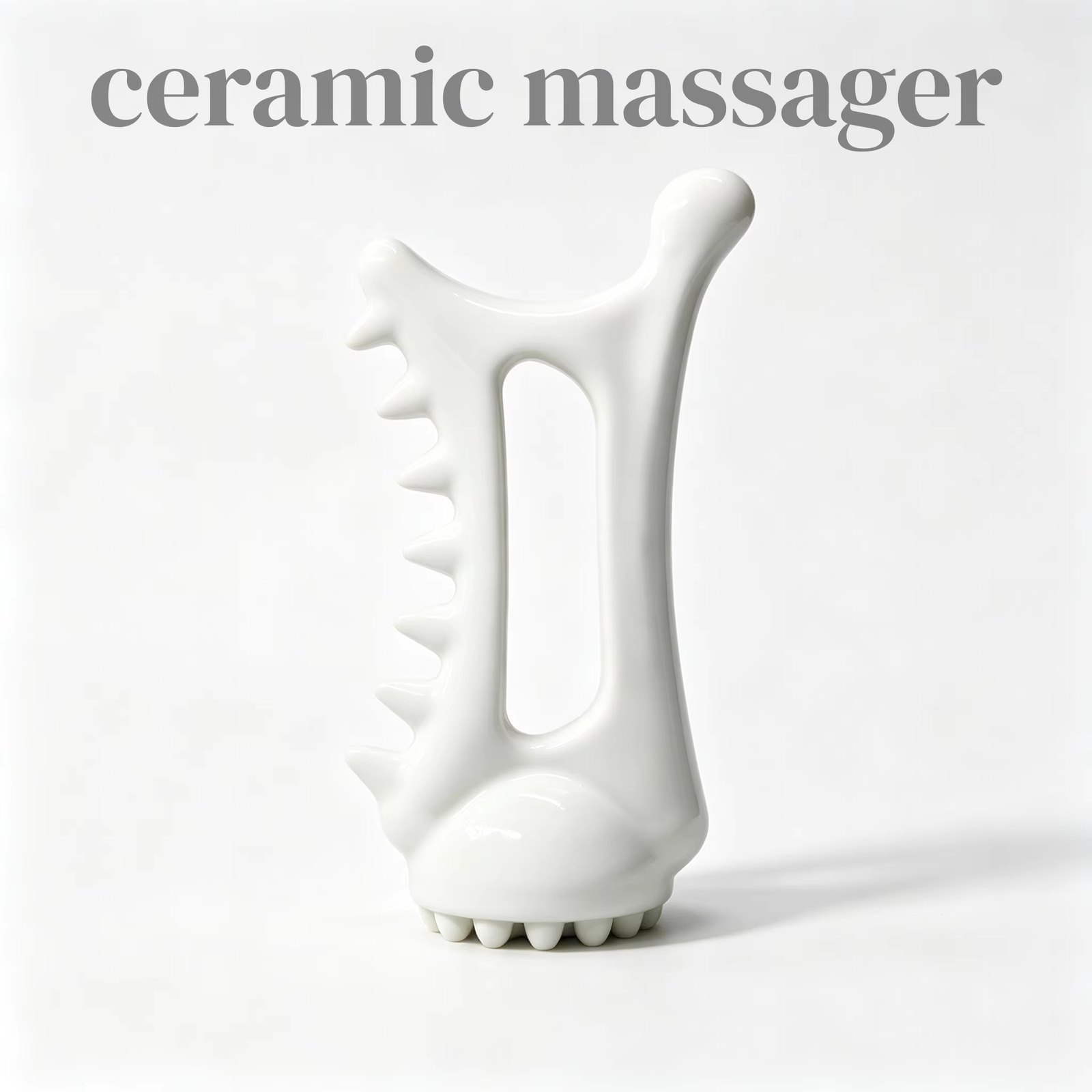 GSK46 Ceramic Sawtooth N-Frame Massager 15 cm view 5