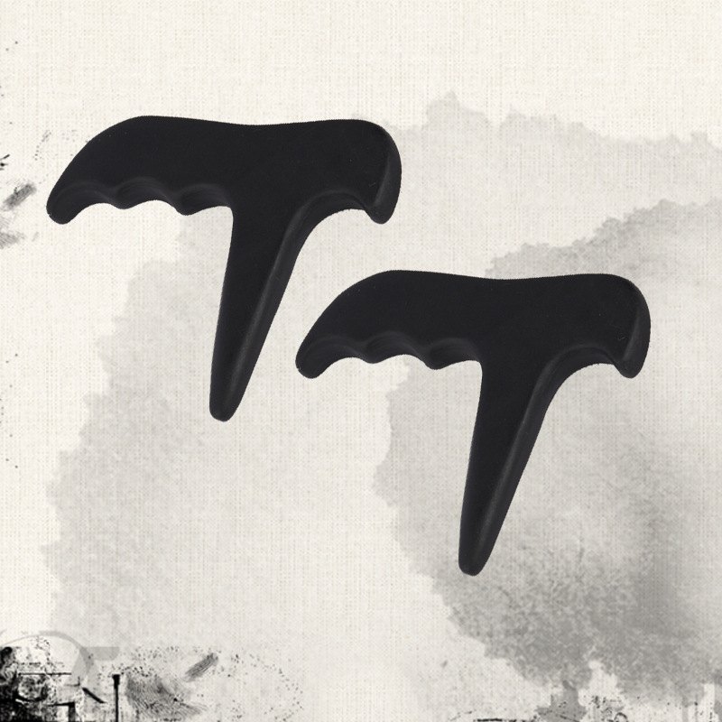 Black Bian Stone Y Shape Body Gua Sha Board Wholesale detail 6