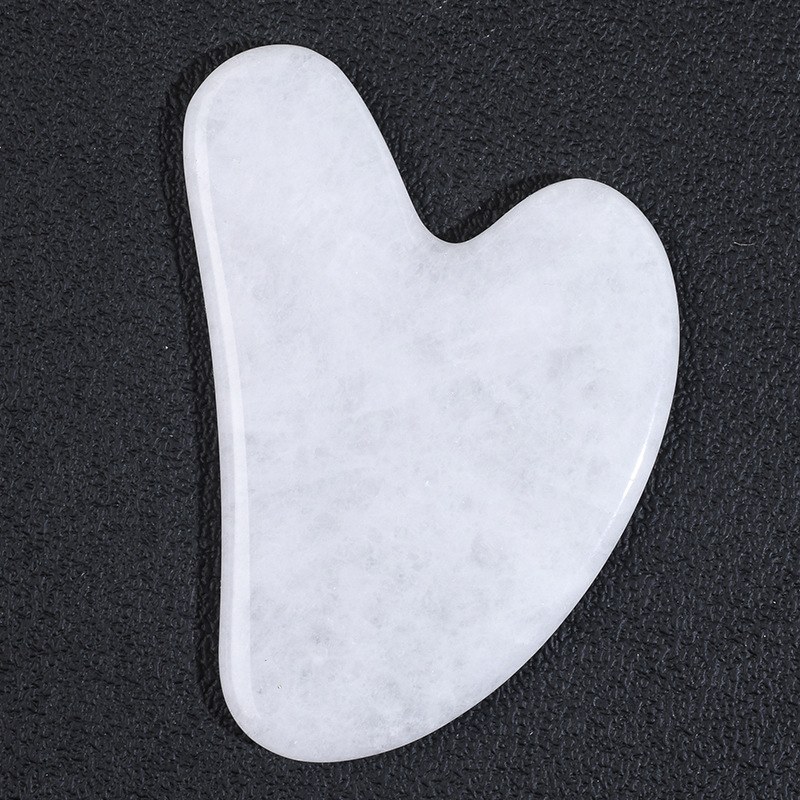 White jade heart board, angled view