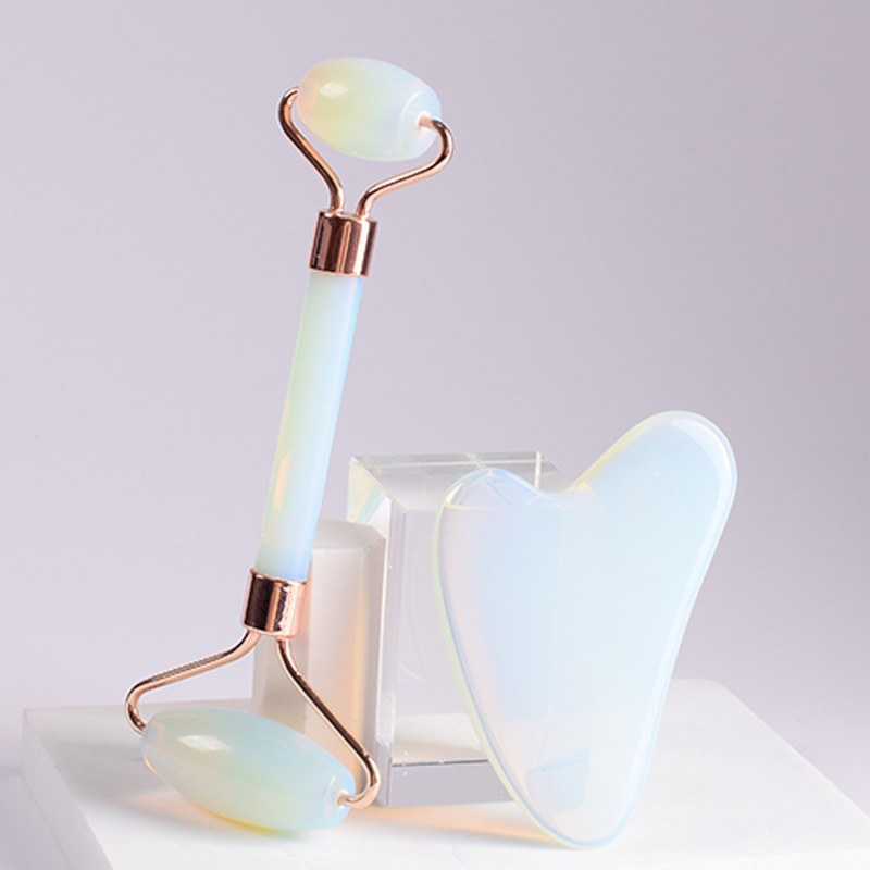Opalite roller and heart board with rose-gold frame
