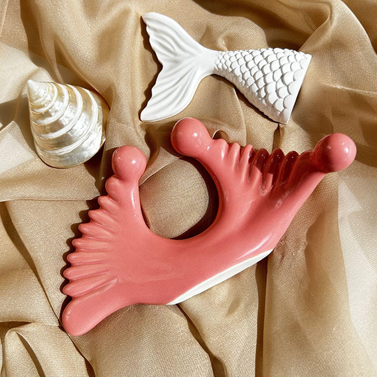 GSK12 Ceramic Fish-Tail Massage Tool Pastel Colours view 2