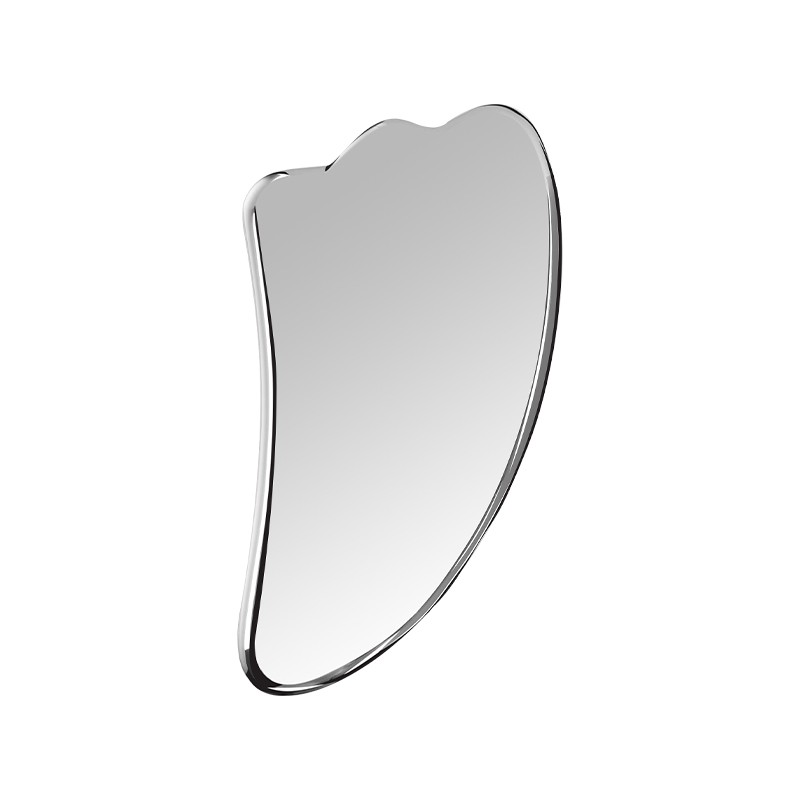 Stainless Steel Angled Heart Gua Sha Board for Cheek and Jaw