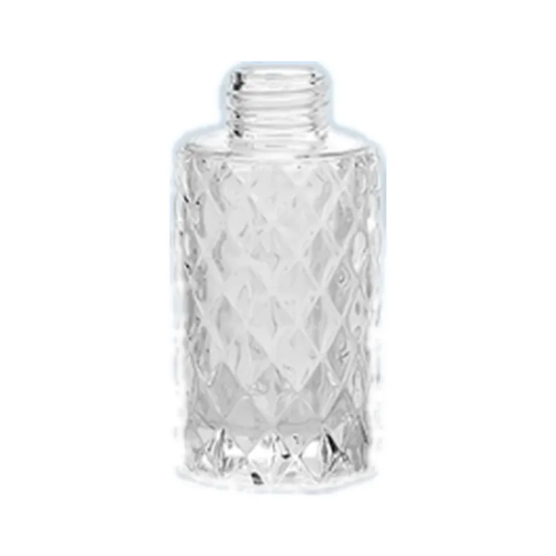 Empty glass reed diffuser bottle, 100ml, with a 17.7mm neck, for fragrance and aroma projects. Available wholesale.