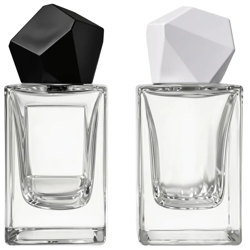 100ml Premium Square Glass Empty Perfume Bottle 30ml 50ml Optional - Wholesale Glass Perfume Bottle Supplier SEALAND Packaging