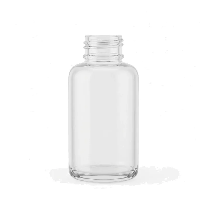 tall cylinder glass bottle screw neck