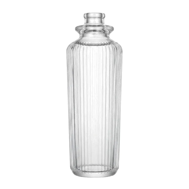 tall fluted rect glass perfume bottle