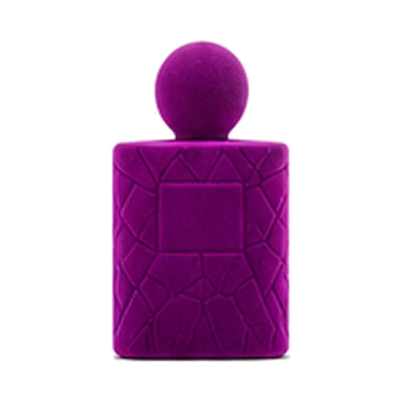 XB382 100ml glass perfume bottle, 15mm Crimp-on neck, 101mm H x 65mm W x 77mm D