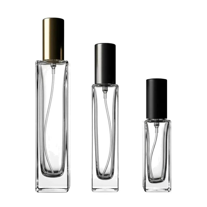 slim glass perfume bottles spray set