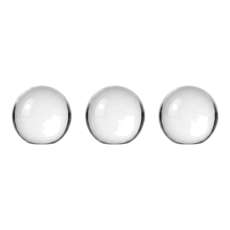 clear glass balls set