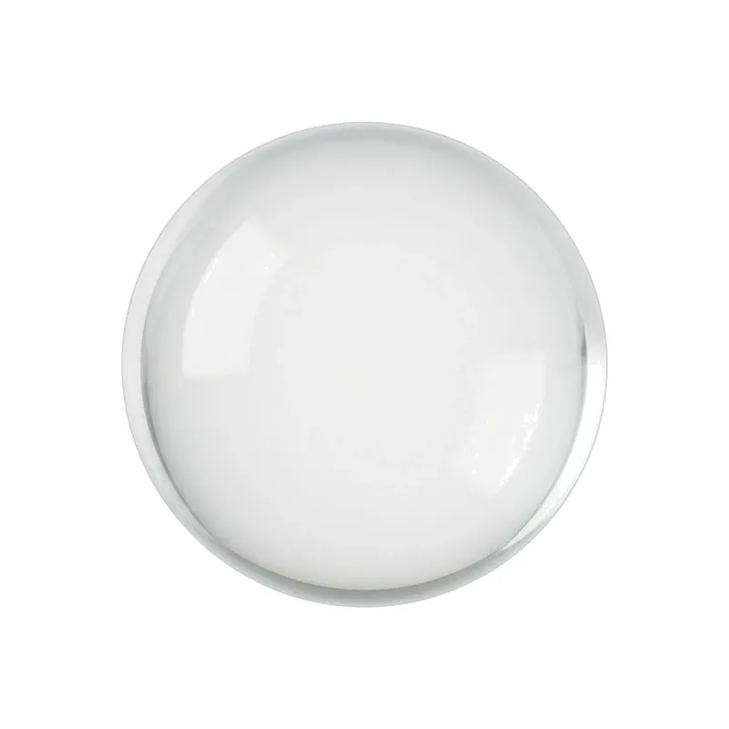 round clear glass disc