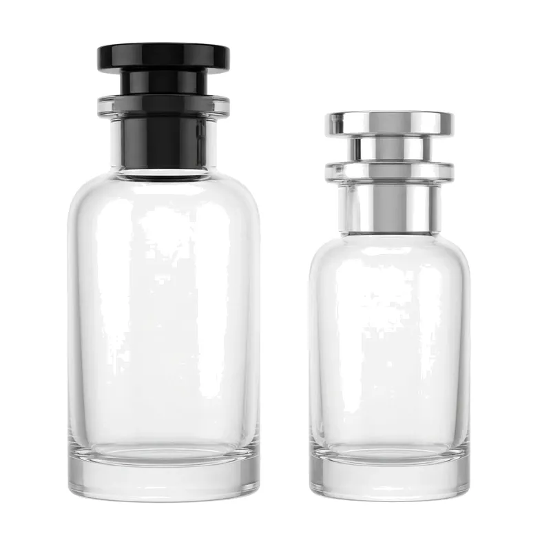 apothecary glass perfume bottles pair