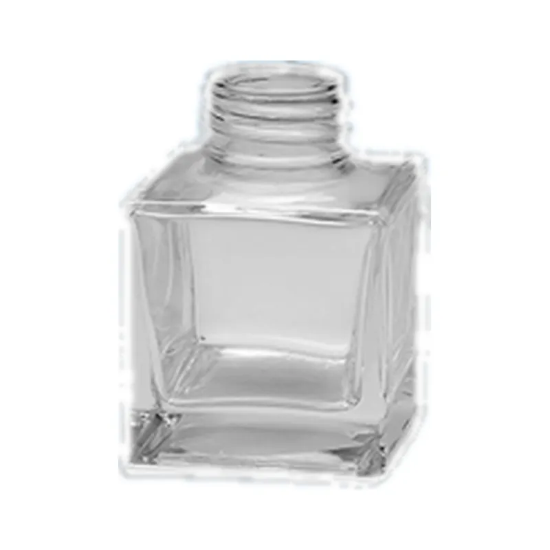Empty glass reed diffuser bottle, 50ml, with a 17.6mm neck, for fragrance and aroma projects. Available wholesale.