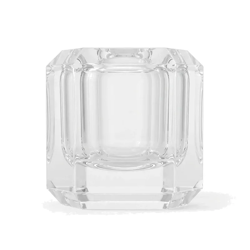 octagon crystal glass cap