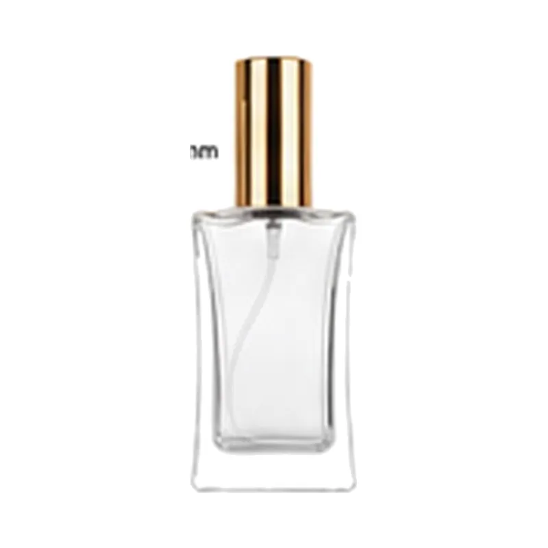 XB309 50ml glass perfume bottle, 18 Screw neck, 120mm H x 51mm W x 28mm D