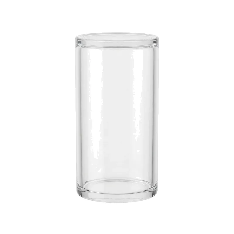 clear glass cylinder tube