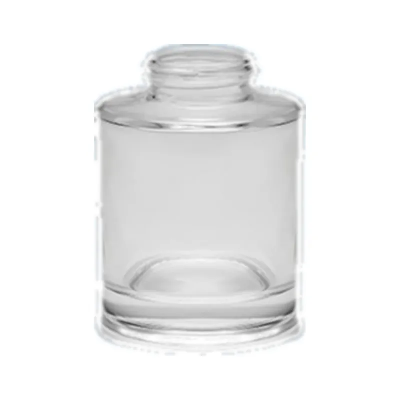 Empty glass reed diffuser bottle, 100ml, with a 25mm neck, for fragrance and aroma projects. Available wholesale.