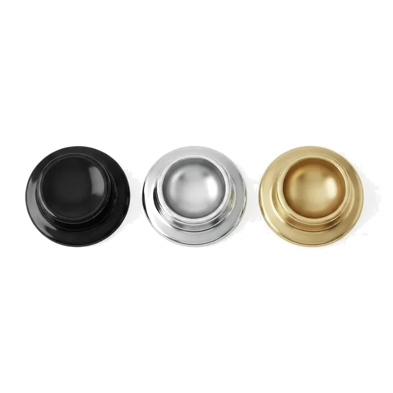perfume cap tops black silver gold set