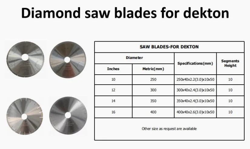 diamond saw blades for dekton