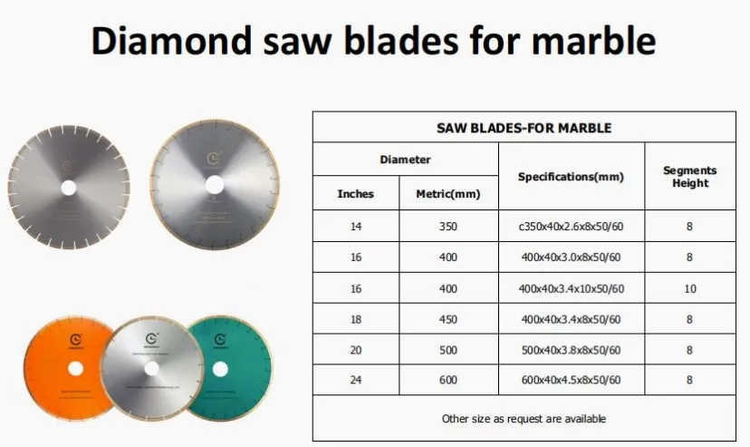 diamond saw blades for marble