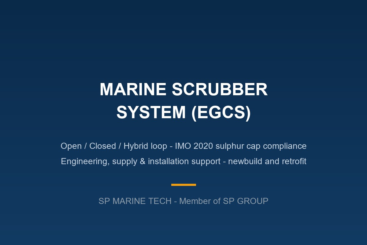 Marine scrubber EGCS system