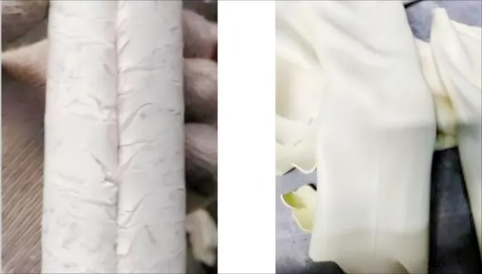 Uneven wall thickness in deep-cavity parts caused by injection pressure core deflection