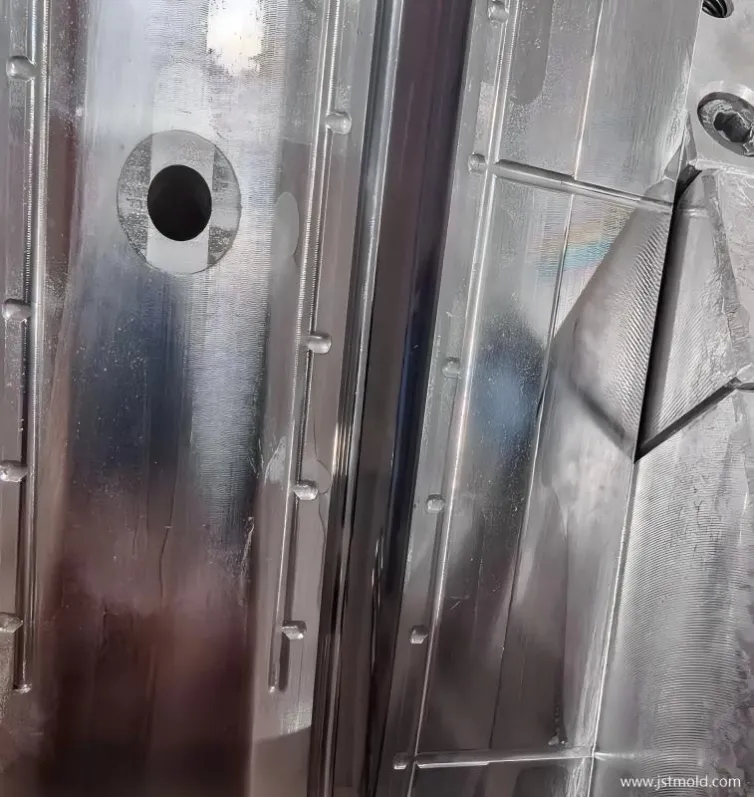 High-precision mold cavity with 0.05um Ra mirror finish for optical grade molding