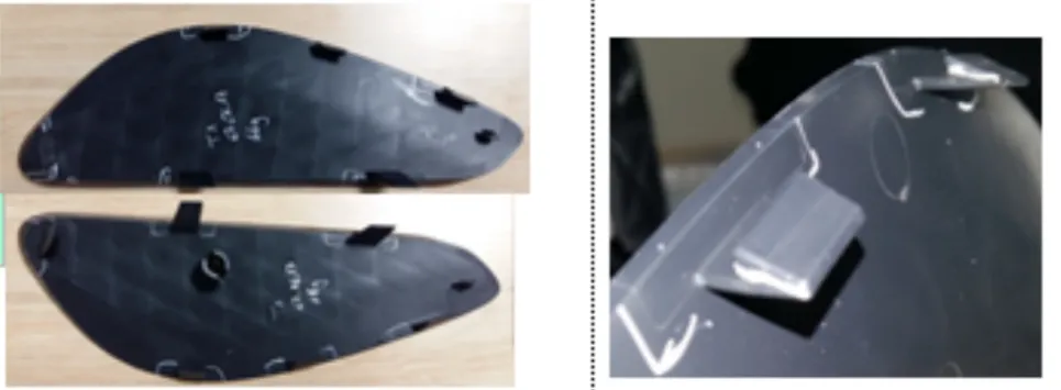 Comparison of intermittent short shots caused by unstable plasticization in injection molding