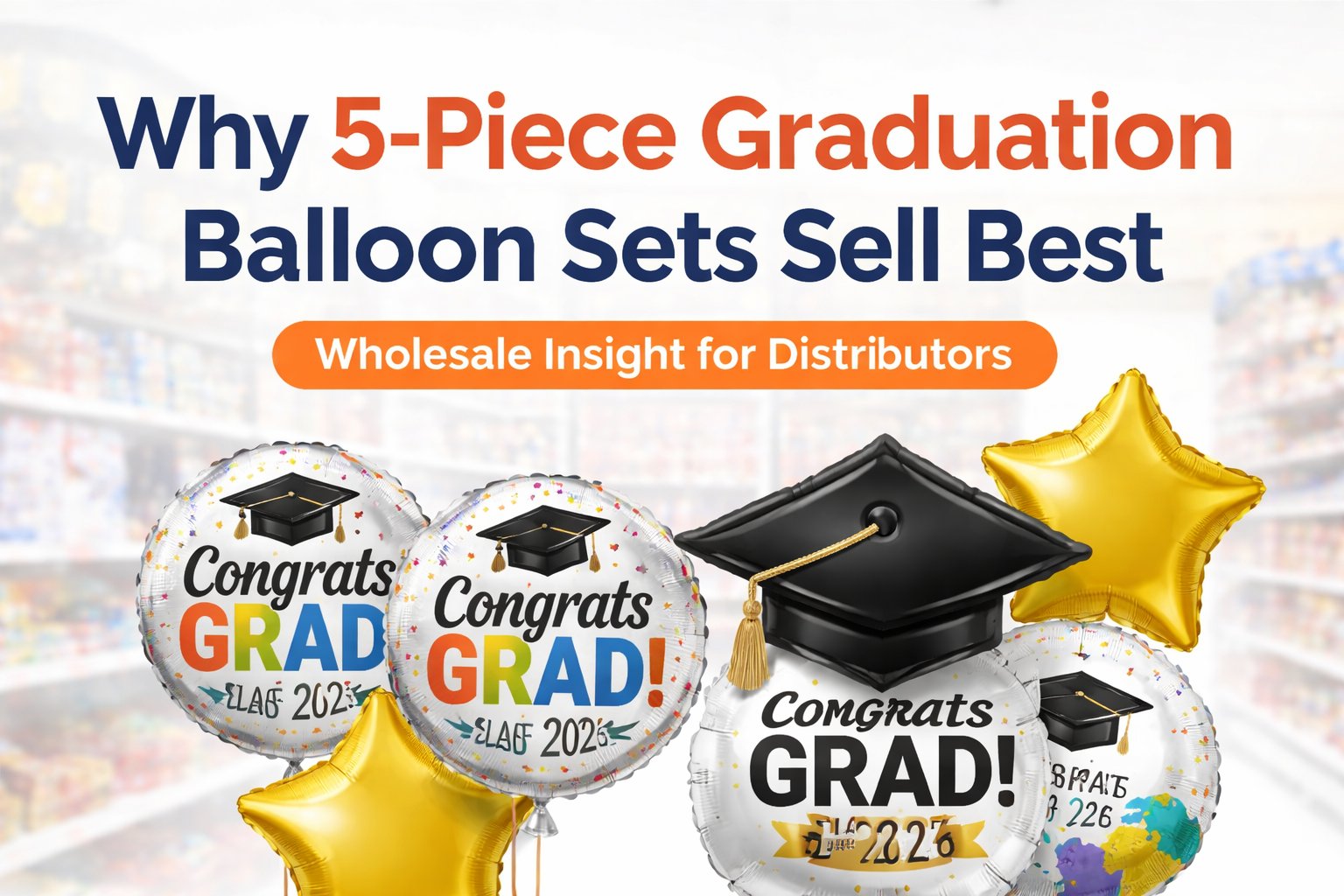 Why 5-Piece Graduation Balloon Sets Sell Best (Wholesale Insight for Distributors)
